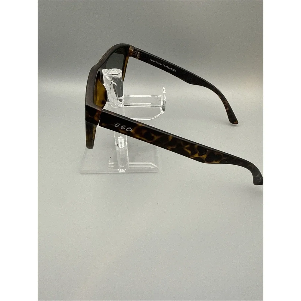 Ego Eyewear Authentic Italian Design Tortoise 7063 03 Sunglasses Green Polarized